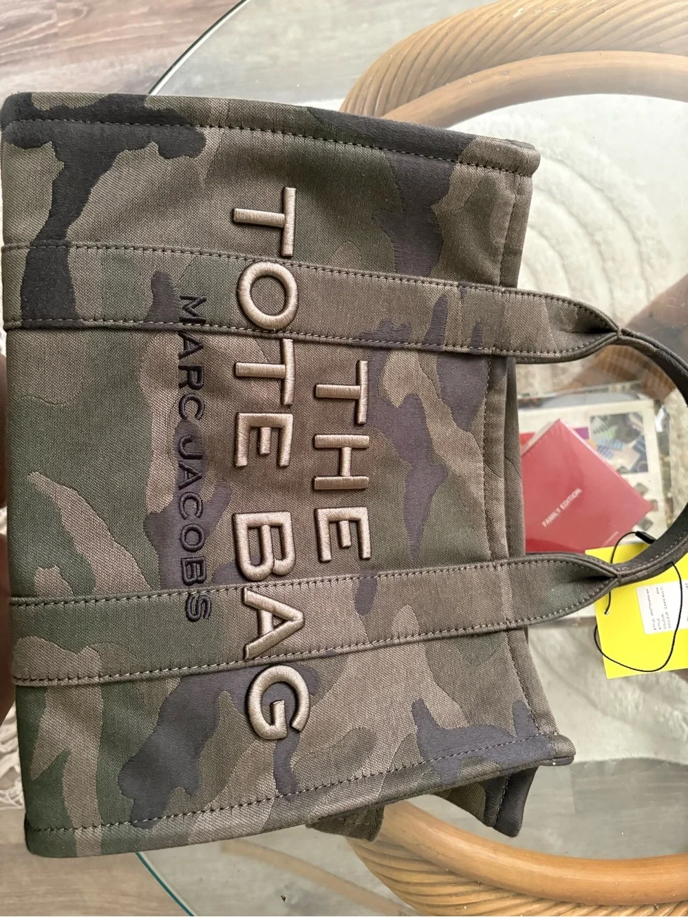 Marc Jacobs Camouflage Canvas Tote Bag in Green and Brown 12x8 tote Never used